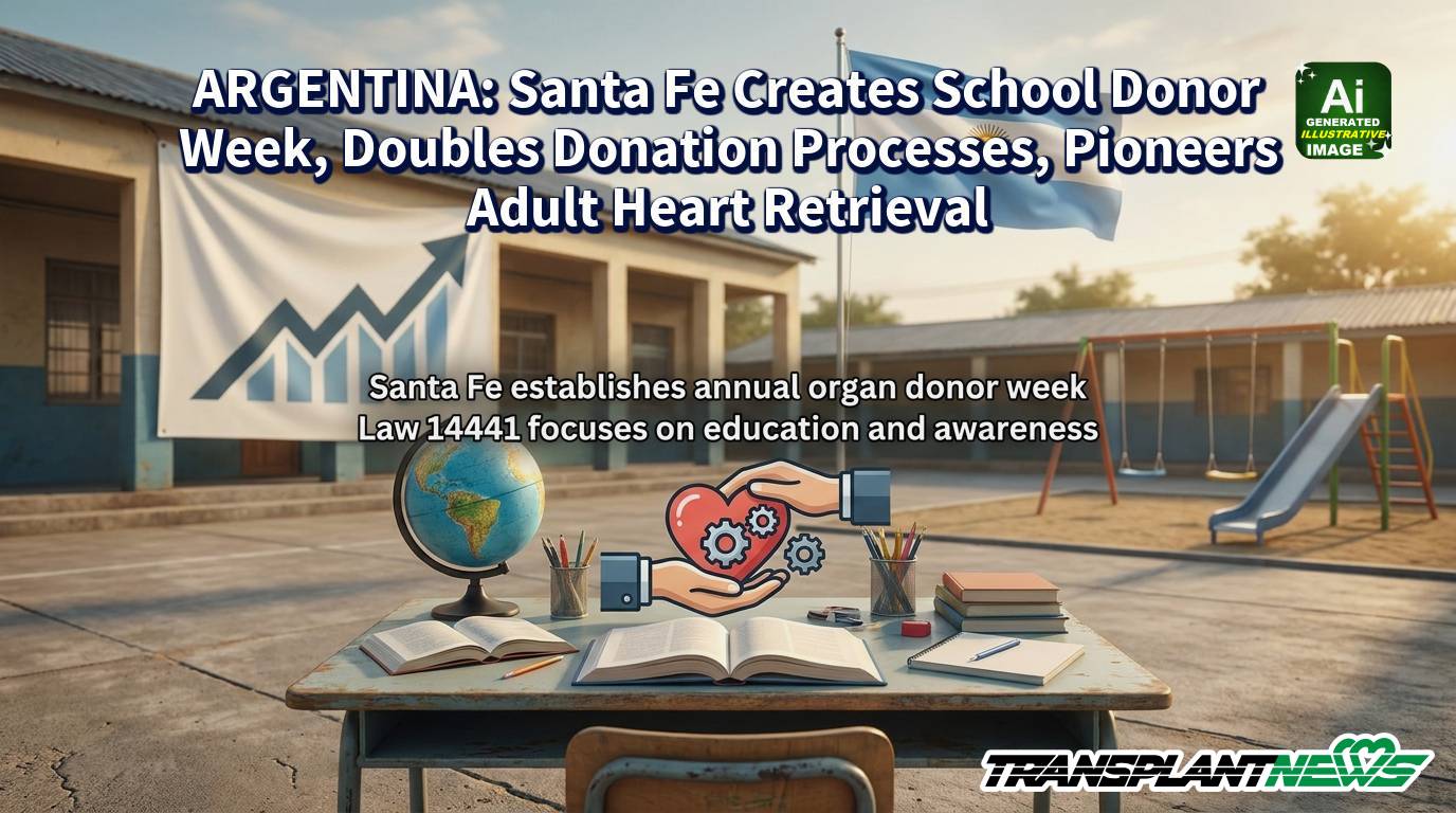 ARGENTINA: Santa Fe Creates School Donor Week, Doubles Donation Processes, Pioneers Adult Heart Retrieval
