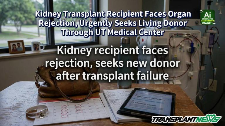 Kidney Transplant Recipient Faces Organ Rejection, Urgently Seeks Living Donor Through UT Medical Center