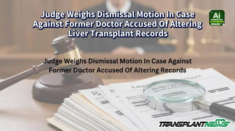 Judge Weighs Dismissal Motion In Case Against Former Doctor Accused Of Altering Liver Transplant Records