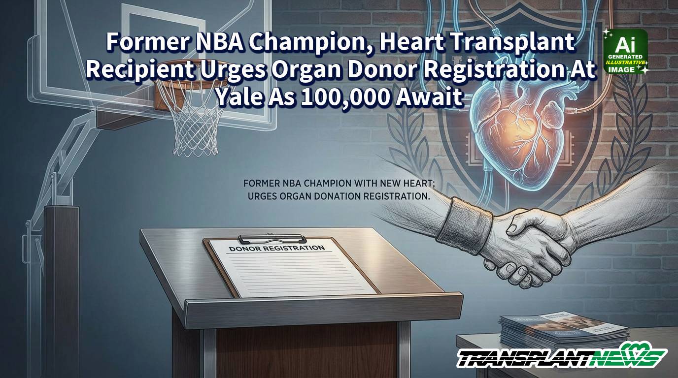 Former NBA Champion, Heart Transplant Recipient Urges Organ Donor Registration At Yale As 100,000 Await