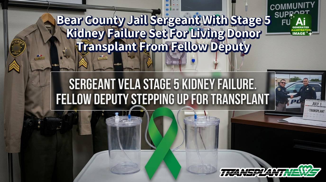 Bear County Jail Sergeant With Stage 5 Kidney Failure Set For Living Donor Transplant From Fellow Deputy