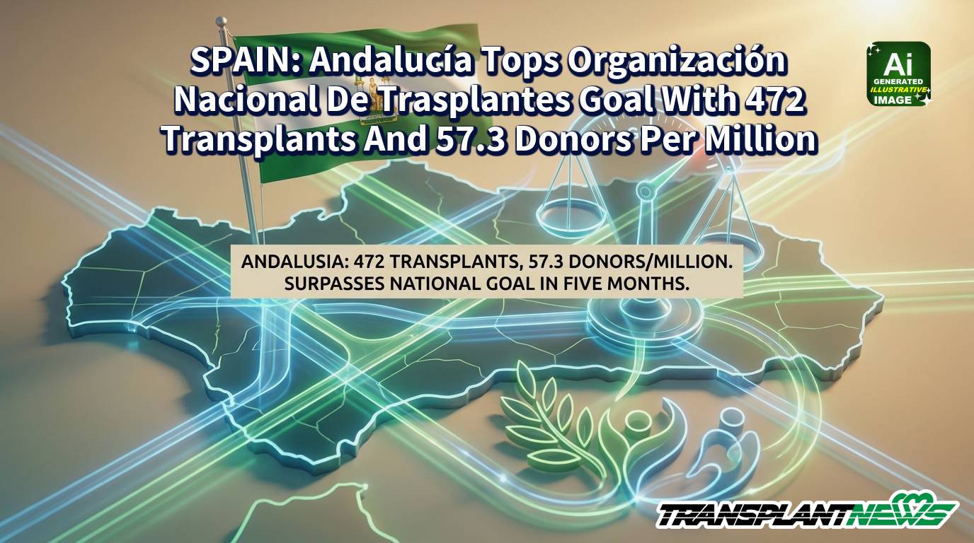 SPAIN: Andaluc&iacute;a Tops Organizaci&oacute;n Nacional De Trasplantes Goal With 472 Transplants And 57.3 Donors Per Million