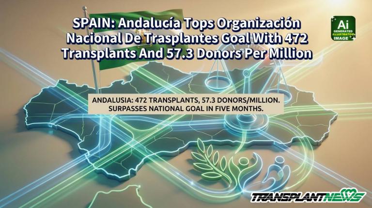 SPAIN: Andalucía Tops Organización Nacional De Trasplantes Goal With 472 Transplants And 57.3 Donors Per Million