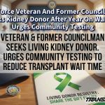 Air Force Veteran And Former Councilman Seeks Kidney Donor After Year On Waitlist Urges Community Testing