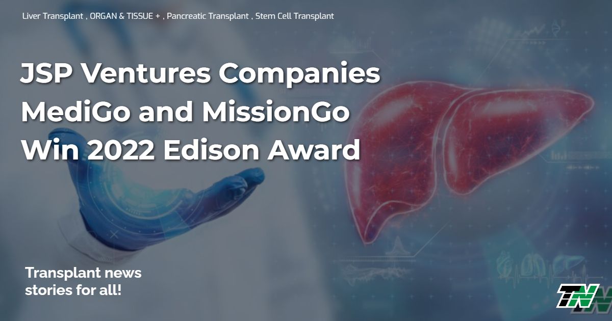 Jsp Ventures Companies Medigo And Missiongo Win 2022 Edison Award