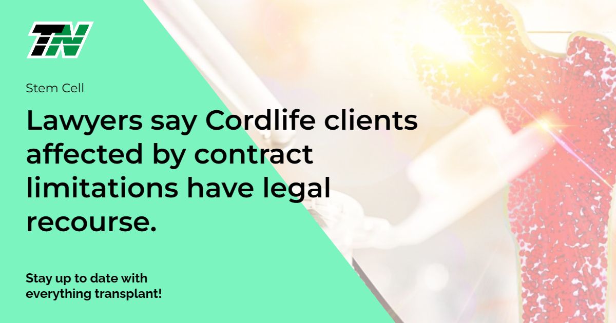Lawyers say Cordlife clients affected by contract limitations have legal recourse.