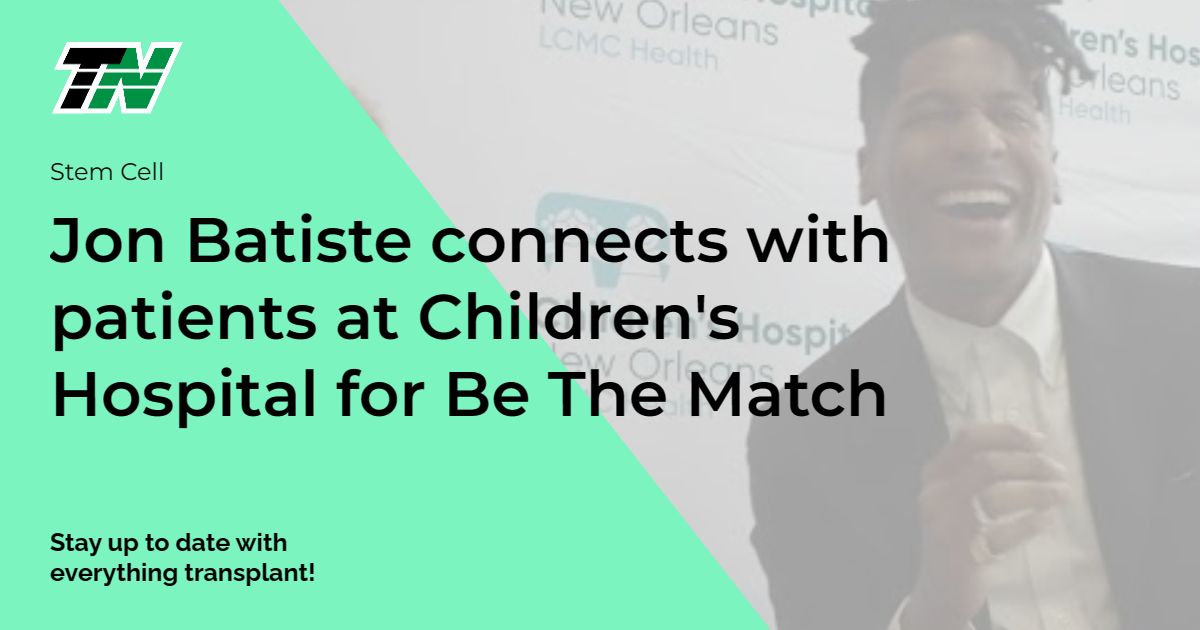 Jon Batiste connects with patients at Children’s Hospital for Be The Match