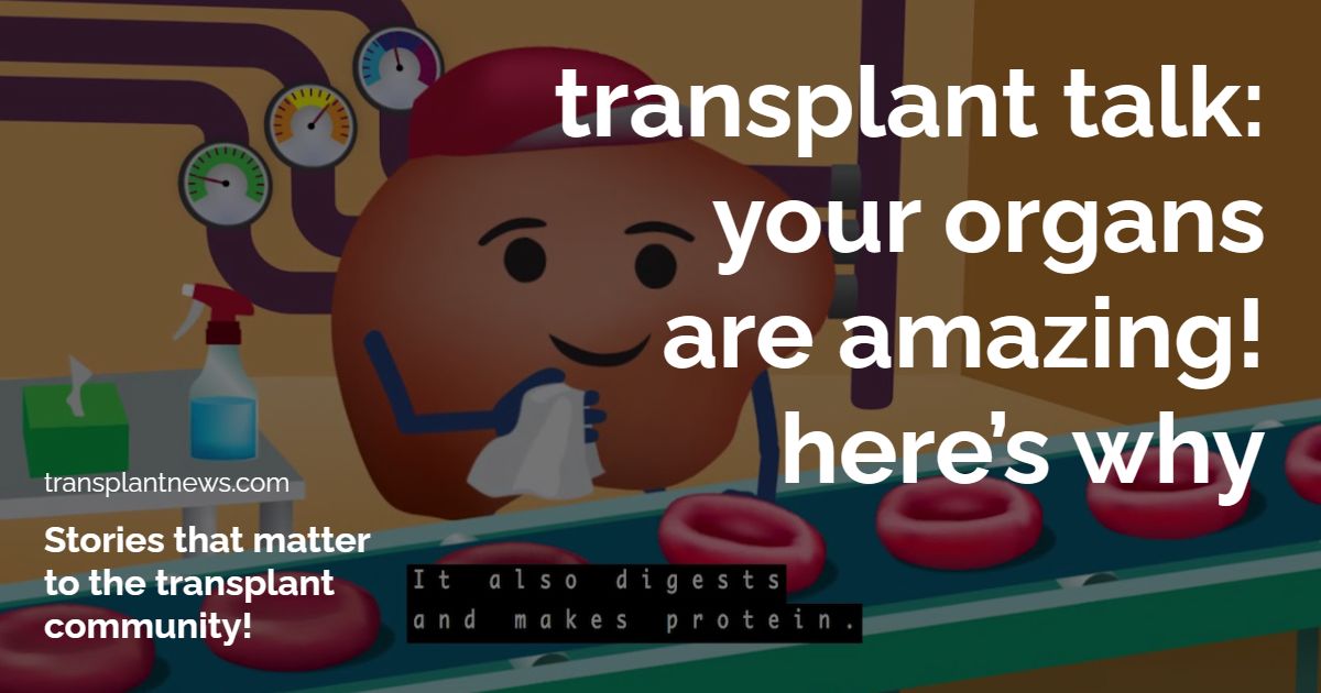 Transplant Talk: Your Organs Are Amazing! Here’s Why