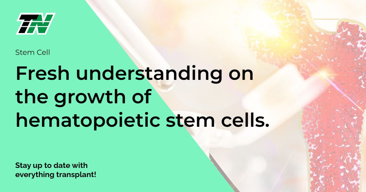 Fresh understanding on the growth of hematopoietic stem cells.