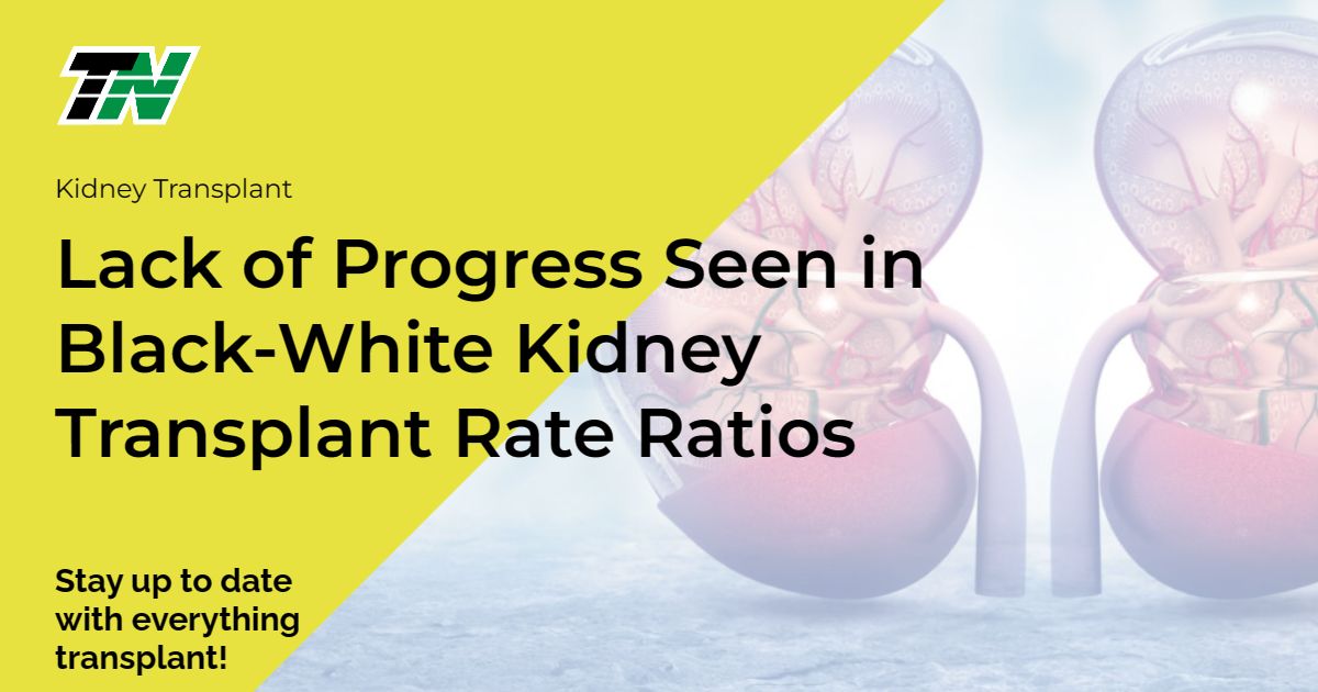 Lack of Progress Seen in Black-White Kidney Transplant Rate Ratios