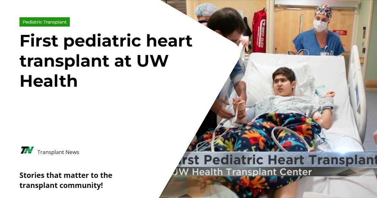 First pediatric heart transplant at UW Health