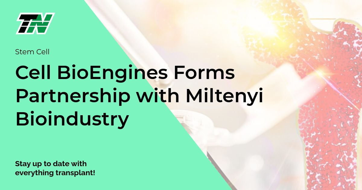 Cell BioEngines Forms Partnership with Miltenyi Bioindustry