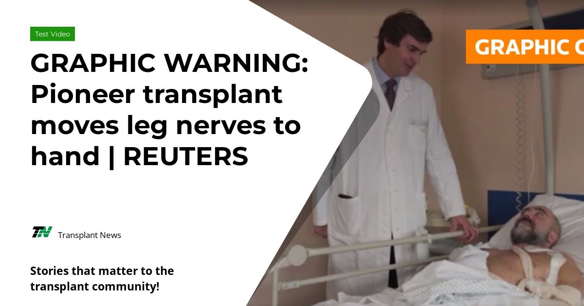 GRAPHIC WARNING: Pioneer transplant moves leg nerves to hand | REUTERS