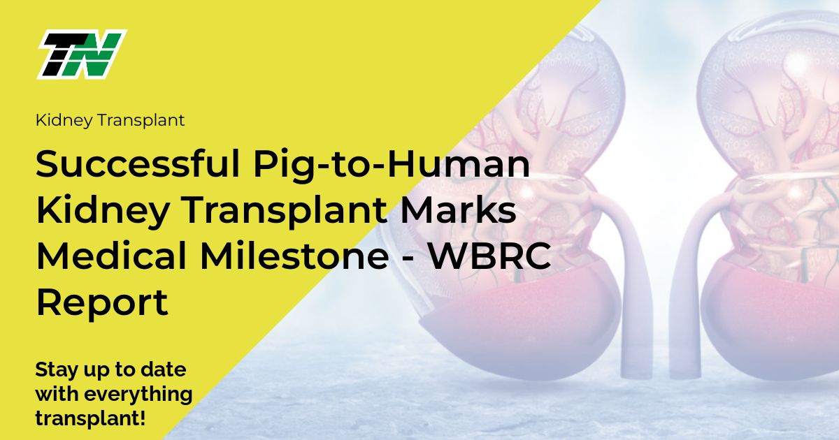 Successful Pig-to-Human Kidney Transplant Marks Medical Milestone – WBRC Report