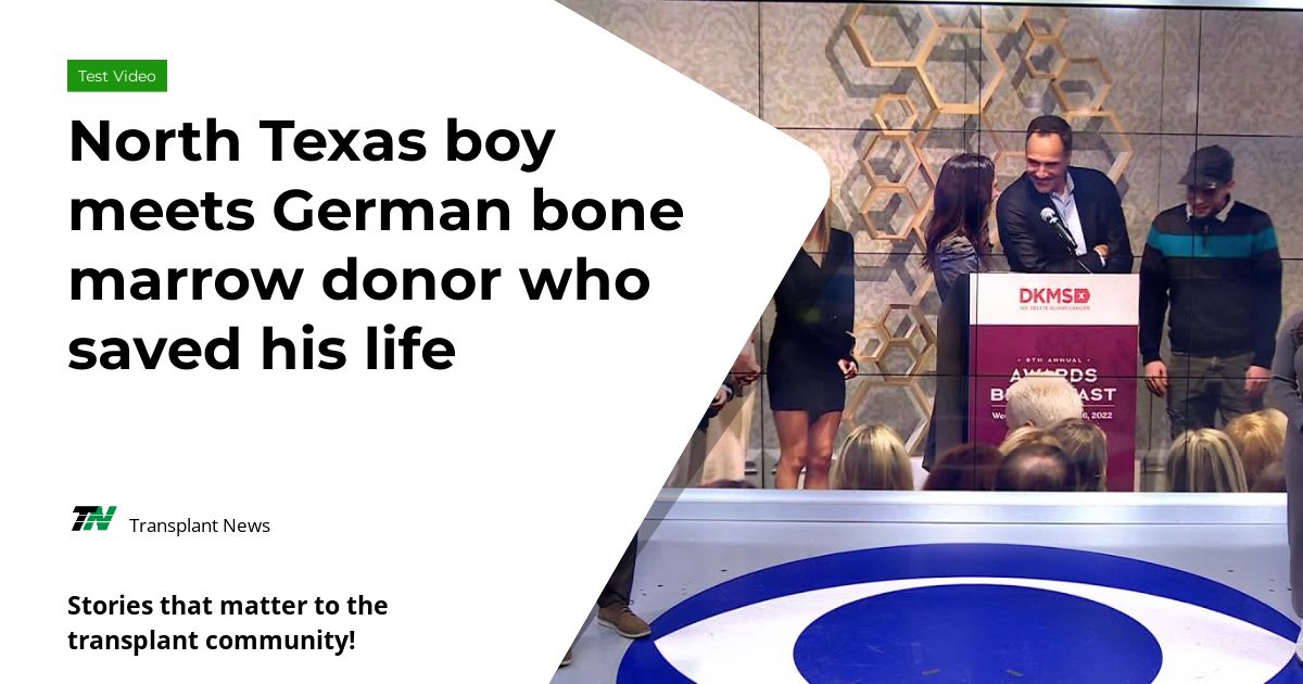 North Texas boy meets German bone marrow donor who saved his life