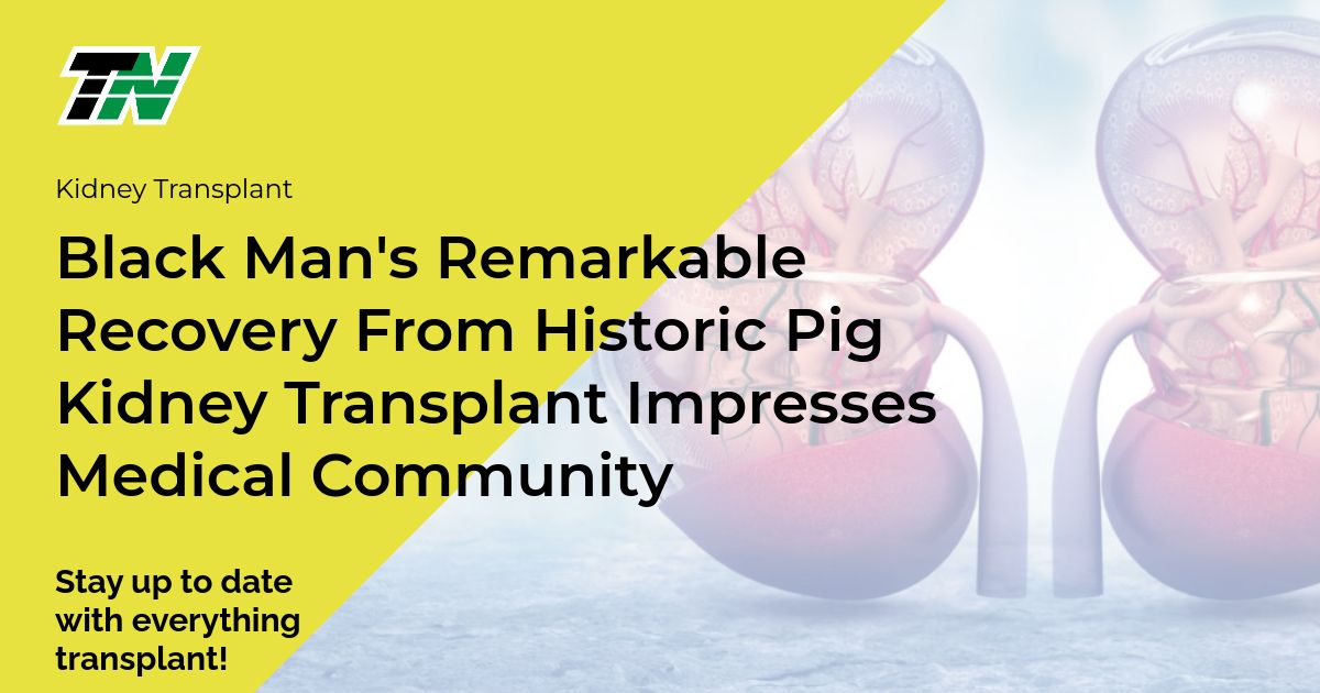 Black Man’S Remarkable Recovery From Historic Pig Kidney Transplant Impresses Medical Community