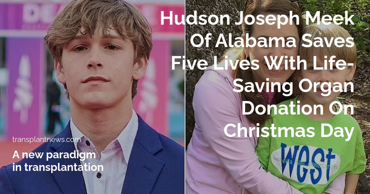 Hudson Joseph Meek of Alabama Saves Five Lives with Life-Saving Organ Donation on Christmas Day