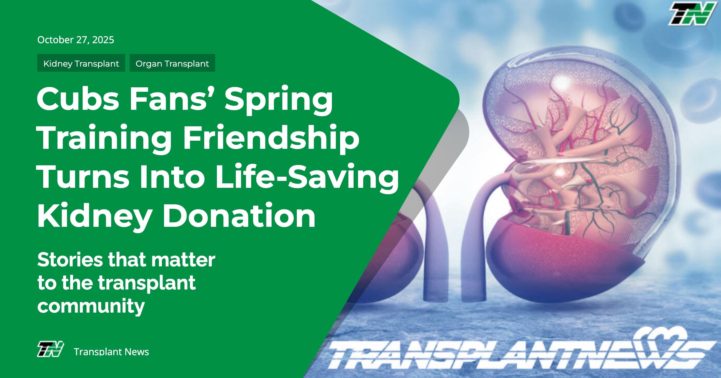 Cubs Fans’ Spring Training Friendship Turns Into Life-Saving Kidney Donation
