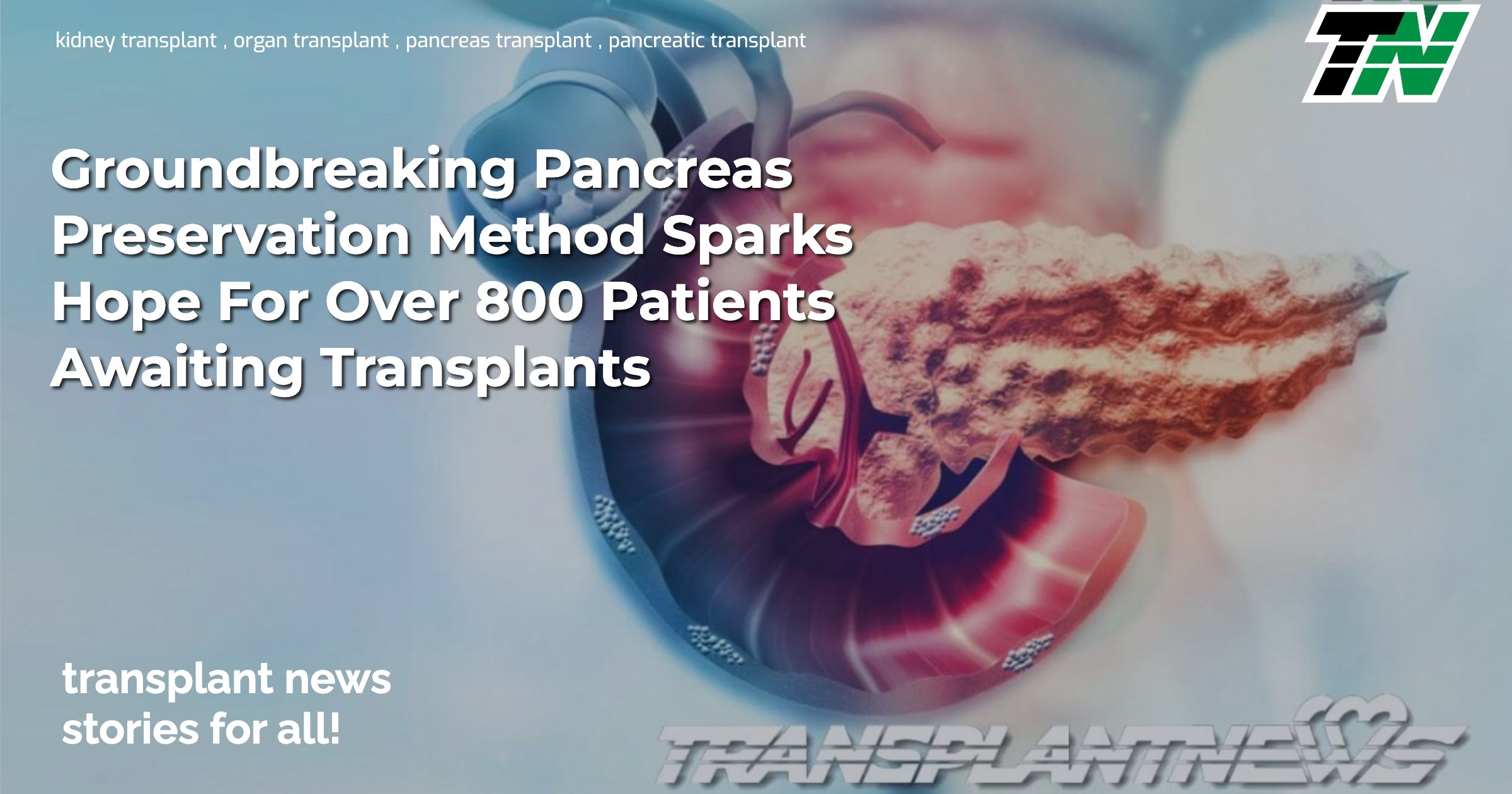 Groundbreaking Pancreas Preservation Method Sparks Hope For Over 800 Patients Awaiting Transplants