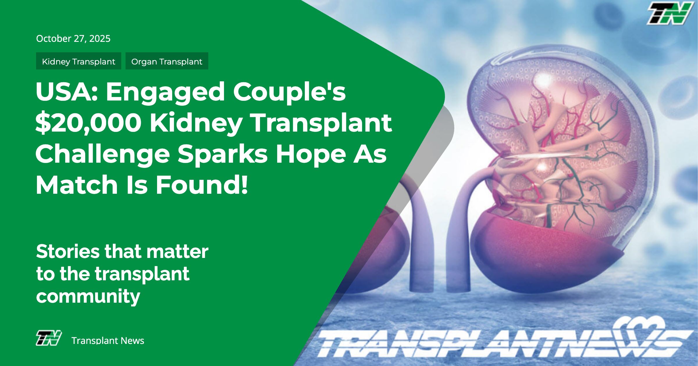 USA: Engaged Couple’s $20,000 Kidney Transplant Challenge Sparks Hope as Match Is Found!