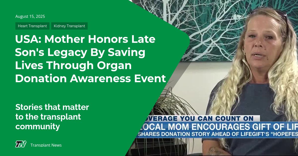 USA: Mother Honors Late Son’s Legacy by Saving Lives Through Organ Donation Awareness Event