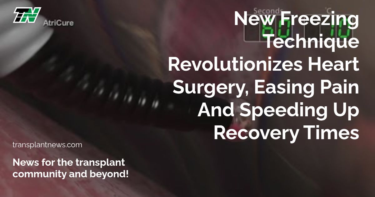 New Freezing Technique Revolutionizes Heart Surgery, Easing Pain and Speeding Up Recovery Times