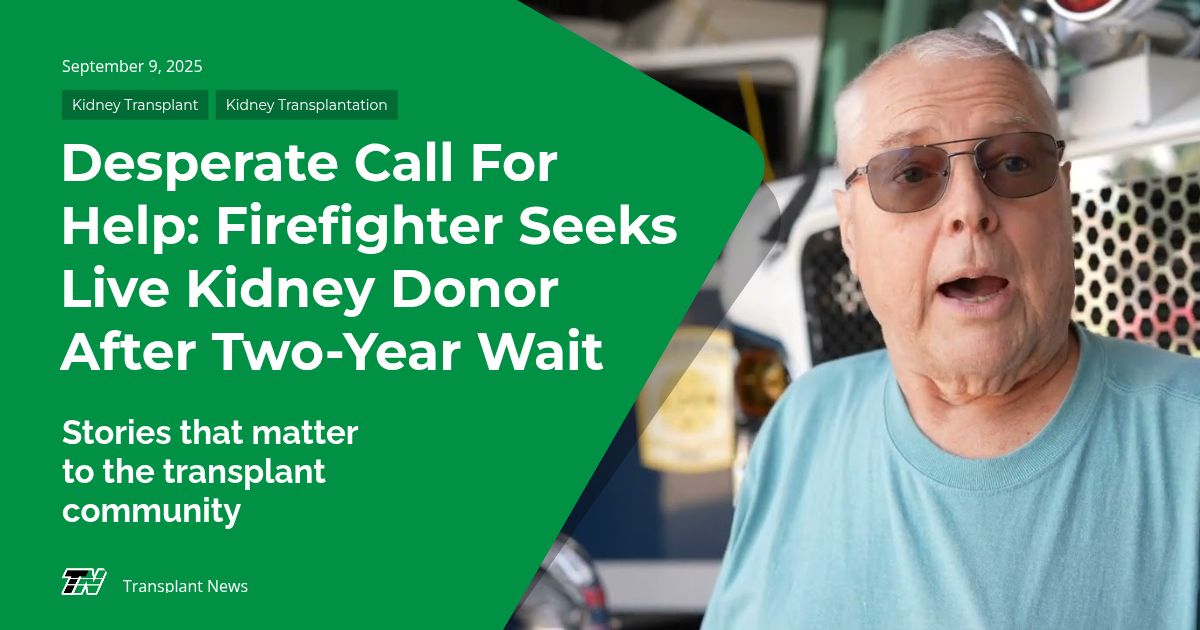 Desperate Call for Help: Firefighter Seeks Live Kidney Donor After Two-Year Wait