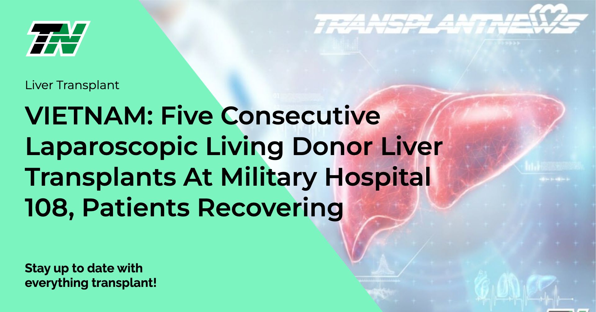VIETNAM: Five Consecutive Laparoscopic Living Donor Liver Transplants At Military Hospital 108, Patients Recovering