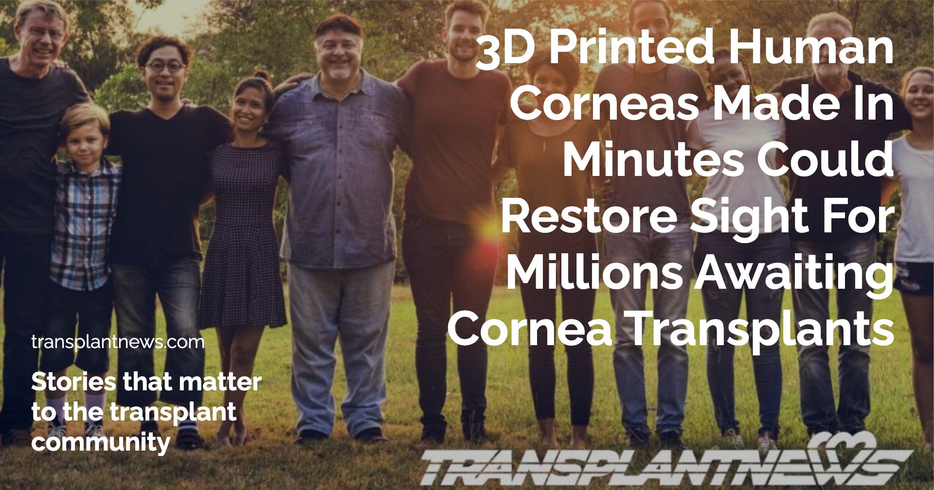3D Printed Human Corneas Made In Minutes Could Restore Sight For Millions Awaiting Cornea Transplants
