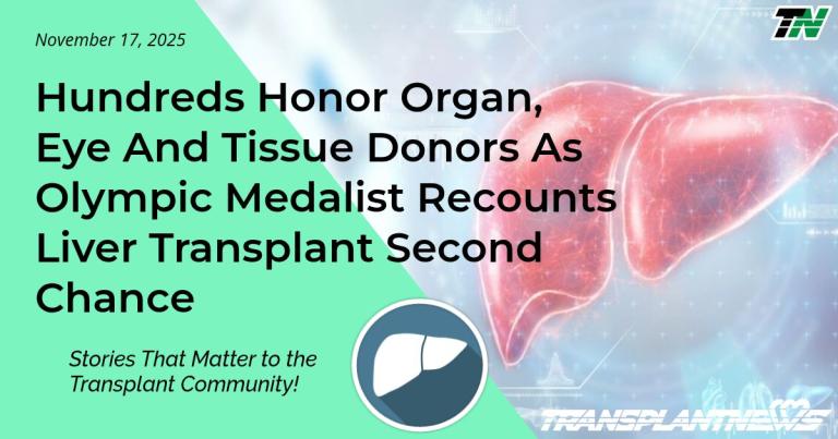 Hundreds Honor Organ, Eye And Tissue Donors As Olympic Medalist Recounts Liver Transplant Second Chance